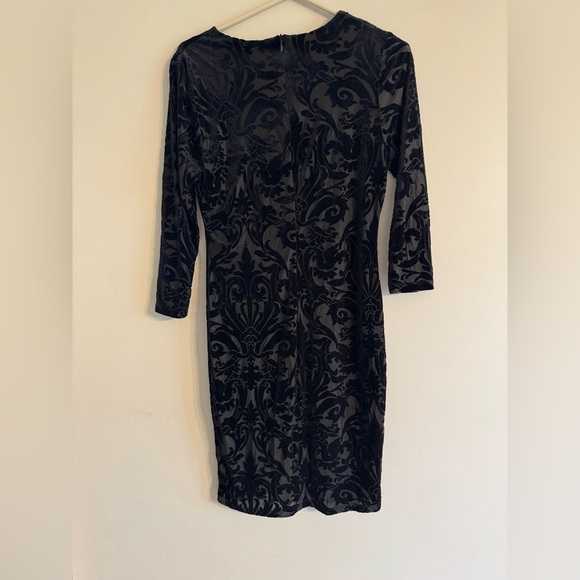 Karen Kane Velvet Black Dress - Picture 4 of 4